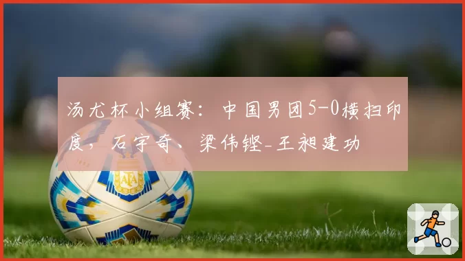 汤尤杯小组赛:中国男团5-0横扫印度,石宇奇、梁伟铿_王昶建功
